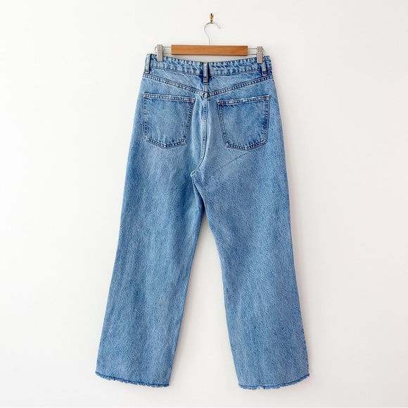 Zara Blue High waisted Wide Leg Jeans Size 8 - Picture 6 of 12